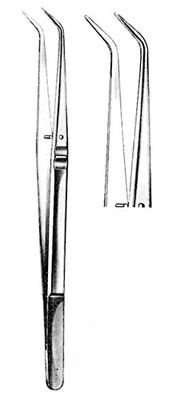 Comdent 20-828-1 högskolepincett, 15 cm, slät med två spår