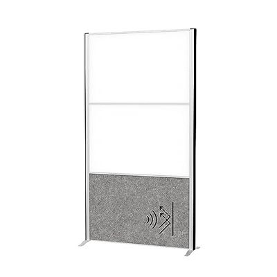 MAUL MAULconnecto Cloison de Séparation 180 x 100 cm, Séparateur de Pièce pour Bureau et Bureau, Séparateur de Pièce Autonome avec Pieds, Idéal Comme Brise-Vue et Isolation Acoustique, Tableau
