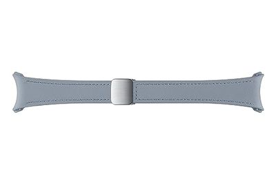 Samsung Galaxy Official D-Buckle Hybrid Eco-Leather Band (Slim, S/M) for Galaxy Watch, Blue