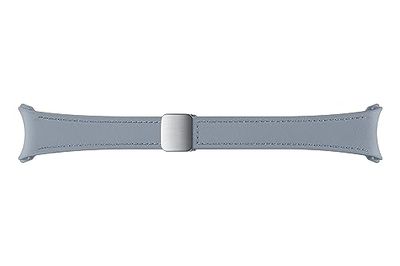 Samsung Galaxy Official D-Buckle Hybrid Eco-Leather Band (Slim, S/M) for Galaxy Watch, Blue