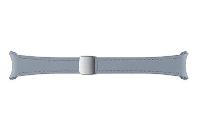 Samsung Galaxy Official D-Buckle Hybrid Eco-Leather Band (Slim, S/M) for Galaxy Watch, Blue