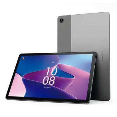 Lenovo Tab M10 (3e generatie) - Tablet 10,1 inch WUXGA 0,46g - (CPU Unisoc T610, 4GB RAM, 64GB opslagruimte (eMCP, eMMC), Android 11, WiFi+Bluetooth) - Storm Grey kunststof & metaal - Esc luxe Amazon on