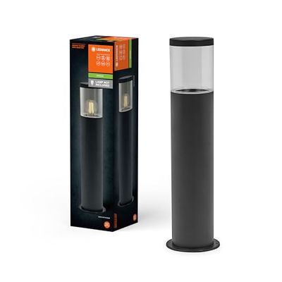 LEDVANCE Lampada da esterno ENDURA CLASSIC EBRO, lampada da parete, grigio scuro, 49 cm, acciaio inossidabile, installazione facile e veloce, IP44, alloggiamento in acciaio inossidabile