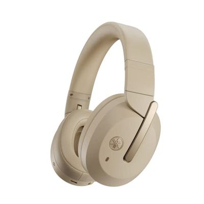 Yamaha YH-E700B Wireless Over-Ear Bluetooth Headphones, 32 Hours Battery Life, Active Noise Cancelling, in Beige