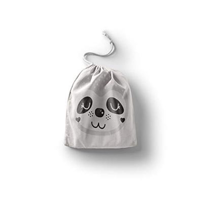 Bonamaison Printed Cotton Produce Bag with Drawstring, Reusable Grocery Bag, Biodegradable Eco-Friendly Bags, Travel Pouch, Sachet Bags, Shopping Bag, Eco Friendly, Foldable, Size: 40x50 Cm