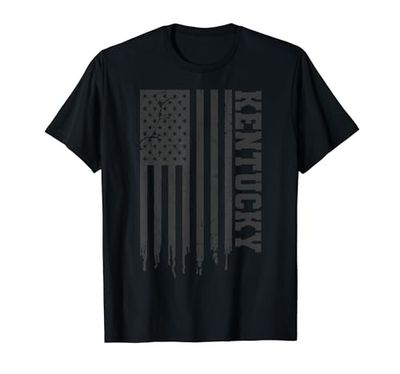 Patriottico Kentucky USA Bandiera Bluegrass Stato Kentucky Maglietta