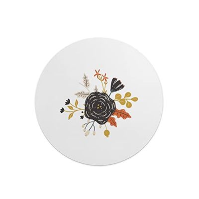 Questo Casa, Round Digital Printed Mouse Pad, Non-Slip Base, for Office and Home, Diameter:22cm
