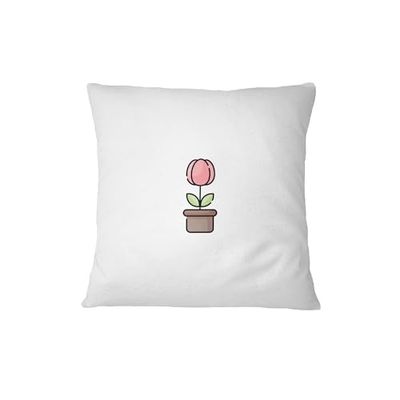 Bona Basics Funda de Almohada Decorativa, poliéster, Blanco 1, 60 x 60 cm
