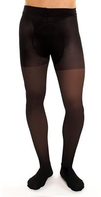 GLAMORY Support 70 Collant di Sostegno da Uomo, 70 DEN, Nero, XXL Große Größen Men's