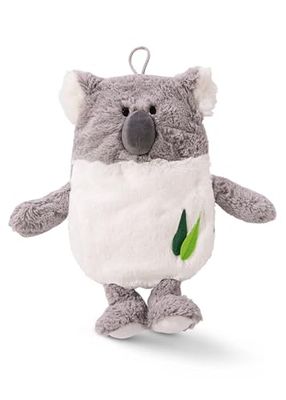 Warmwaterkruik Koala 350 ml 34 cm grijs - Duurzame 2 in 1 - Zacht en gezellig pluche knuffeldier en bedwarmer voor meisjes en jongens - Warmtekussen voor het bed vanaf 10 maanden