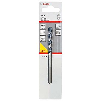 Bosch Professional 1x Foret à béton CYL-5 Robust Line (pour le béton, Ø 7 x 100 mm, accessoires perceuse à percussion)