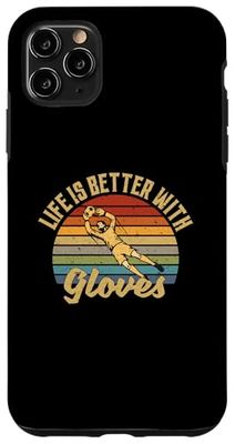 Life Is Better With Gloves Portero Retro Vintage Carcasa para iPhone 11 Pro Max