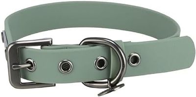 TRIXIE Collare per cani CityStyle M-L: circonferenza collo 40 – 47 cm/25 mm Salvia – Collare in PVC di alta qualità per cani di taglia piccola, media media, regolabile, impermeabile e lavabile,