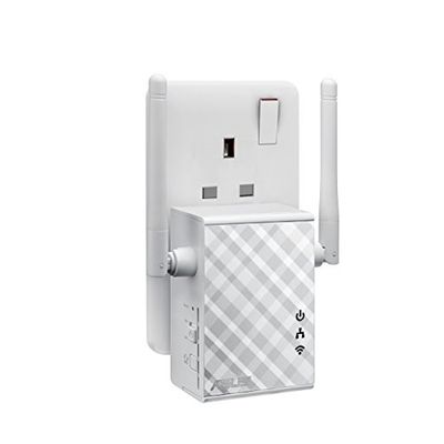 ASUS RP-N12 Wireless-N300 External Antenna Boost Wi-Fi Coverage, Quick and Secure Setup Via WPS Button, Smart LED Signal Indicator and Roaming Assist to Get a Stable Connection