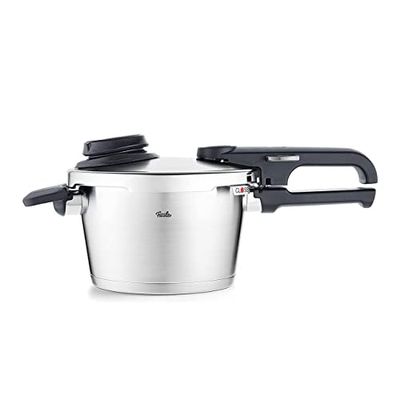 Fissler Vitavit Premium Autocuiseur (2,5 l, Ø 18 cm) Marmite à Pression en Acier Inoxydable, 4 Niveaux de Cuisson, avec Panier – Compatible Induction