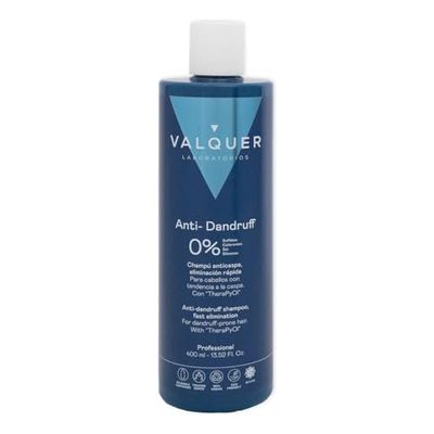 Valquer Shampoo Professionale Antiforfora Zero% Senza Sale, Senza Solfati, Senza Parabeni e Senza Silicone, Elimina Rapidamente Della Forfora, Riduce L'Aspetto Della Forfora - 400 Ml