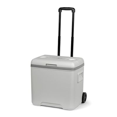 Steamy Marine 30, Frigoriferi portatile passivo con ruote, 30 Litri, Bianco