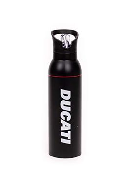 Ducati Borraccia Urban, Bici e Monopattini, Unisex Adulto, Nera, Taglia unica, Acciaio inossidabile
