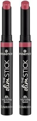 essence The Slim Stick n. 106 - Rossetto, colore rosa, lunga durata, nutriente, effetto immediato, colori intensi, opaco, vegano, senza profumo, senza alcool, senza parabeni, 1 confezione da 2,7 g