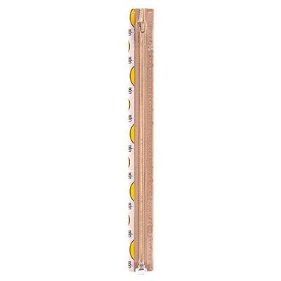 Opti S60-45-00886 - Chiusura lampo, 100% poliestere, 00886 marrone, 45 cm