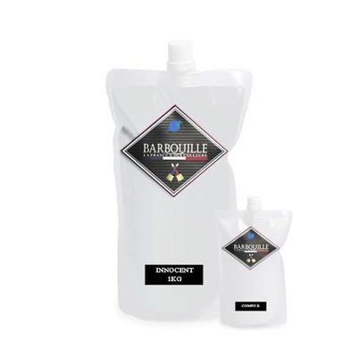 BARBOUILLE - Bar-Résine Innocent - Résine Epoxy Bi-Composants - Effet Mat - Peinture Mur, Plafond, Boiserie, Carrelage & Métal - Lessivable - COV A+ - Fabriquée En France - 750 ml