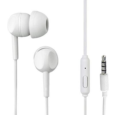 Thomson Ecouteurs filaires "EAR3005W" (filaire, intra-auriculaire, microphone, 20 - 20000 Hz, prise jack 3,5 mm) Blanc