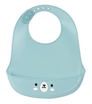 SAFTA M922, Silicone Bib for Children, 210 x 20 x 260 Blue Size: mediano