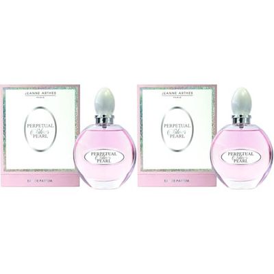 JEANNE ARTHES - Parfum Femme Perpetual Silver Pearl - Eau de Parfum - Flacon Vaporisateur 100 ml - Fabriqué en France à Grasse (Lot de 2)