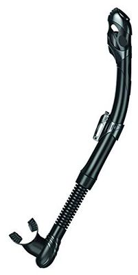 SEAC Vortex Dry, tubo de mergulho e snorkeling com top seco e válvula, adultos, preto