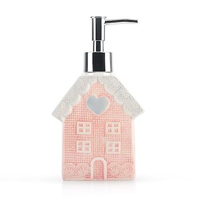 Distributeur de Savon en céramique de 330,3 g avec Pompe argentée, Distributeur de Savon Liquide décoratif pour Salle de Bain, Cuisine, Cadeau pour Femmes, Filles et Enfants
