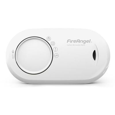 FireAngel FA3820 Détecteur de Monoxyde de Carbone CO, Capteur de Monoxyde de Carbone, Détecteur de CO Portable, Pile Scellée 10 Ans, Maison, Voyage