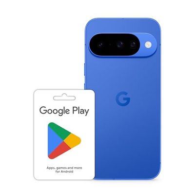 Google Pixel 10 - Unlocked Android Smartphone with Gemini and 6.3" Actua Display - Indigo, 128GB Play gift code £100 (Email Delivery - UK Customers Only)