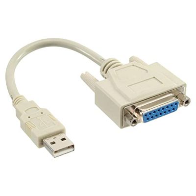 Intos - Conversor USB para gameport USB-A, S-DB15 e B