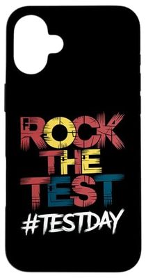 Inspire Confidence with Rock the Test Design for School Exam Case for iPhone 16 Plus