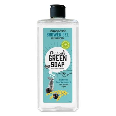 Marcel's Green Soap - Gel doccia Mimosa e ribes nero - Formula senza microplastica - Bottiglia di plastica riciclata - 99% biodegradabile - Vegano