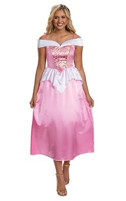 DISGUISE 158379B-EU Aurora Basic Plus Volwassen (Eu) Disney Prinses Fancy Dress Vrouwen, Multi, M, Meerkleurig, M