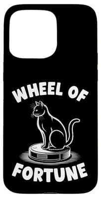 Wheel Of Fortune Robot Vacuum Cleaner Funny Cat Case for iPhone 15 Pro Max