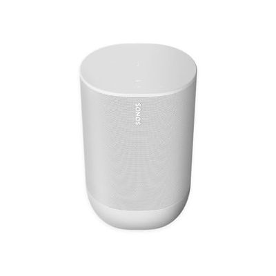 Sonos Move lo Smart Speaker da Outdoor, Alimentato a Batteria per l'Ascolto della Musica Dentro e Fuori Casa, Amazon Alexa e Google Assistant Integrati, Bianco