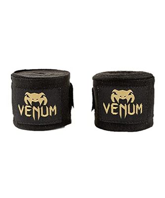 Venum Kontact boxningslindor – svart/guld, 250 cm.