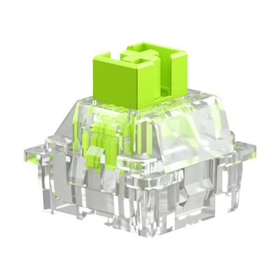 Glorious Gaming - 36x Switches Raptor à Cliquetis - Switches Magnétiques pour Claviers Mécaniques Gaming Hot-Swap HE, Design Transparent pour Max RGB, Lubrifiés, Barre à Cliquetis Premium