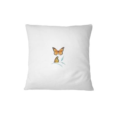 Bona Basics, Funda de cojín Decorativa, decoración del hogar, para sofá, cafetería, Tamaño: 60x60 cm, Color: Blanco