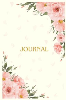 Vintage Garden Journal, Light Yellow Cottagecore, Cream Paged, 120 Pages Dotted lines Notebook