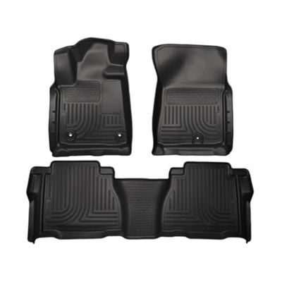 Husky Liners - Weatherbeater Floor Mats | Fits 2012-2013 Tundra CrewMax Double/CrewMax Cab | Front & 2nd Row, 3 pcs. | Black - 99591