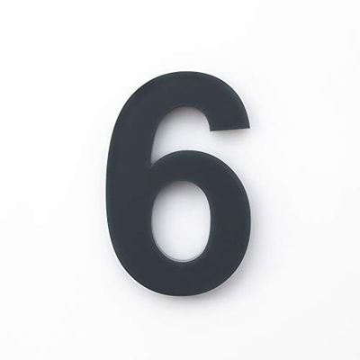 Meinplexi Z6-25 House Number Acrylic, Anthracite RAL: 7016, one Size