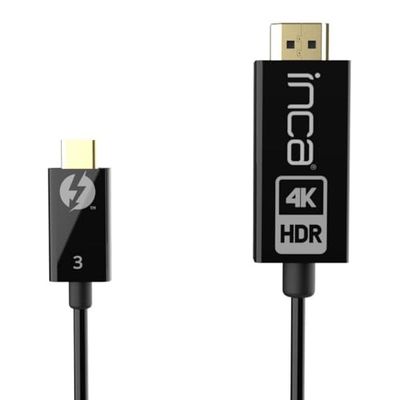INCA HDMI-kabel ITCH-30 2.0 > Type-C 4K60HZ, Thunderbolt 3 1,8