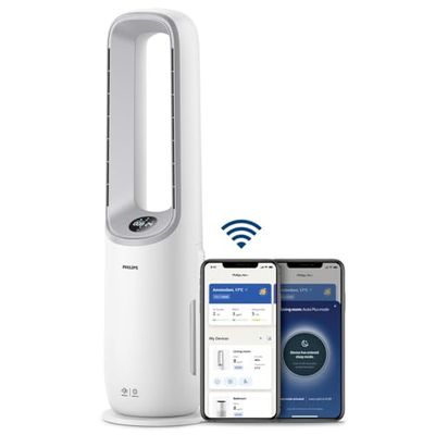 Philips Air Performer 2in1 Purificatore e ventilatore. Filtro HEPA. Rimuove odori e il 99,97% delle particelle. Display digitale, App connessa e Alexa (AMF765/10)