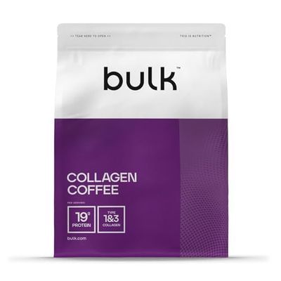 Bulk Collagen Coffee, High Protein Mocha Coffee with Single-Origin Arabica, 500g, 20 Servings, 19 g Protein and 163 mg Caffeine per Serving, Hydrolysed Collagen Peptides, Instant and Easy to Mix