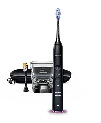 Philips Sonicare DiamondClean Smart 9400 Cepillo de dientes eléctrico, cepillo de dientes sónico con aplicación, sensor de presión, detección de cabezal de cepillo, 4 modos de cepillado y 3 niveles de