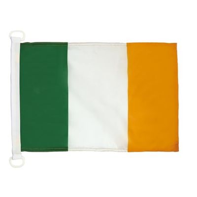Ierland NAUTICAL Vlag 45x30 cm - Ierse vlaggen 30 x 45 cm - Banner 12x18 in voor boot - AZ FLAG