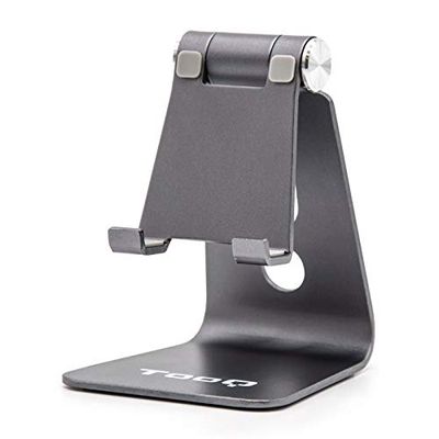 glowster Soporte de sobremesa Ajustable para teléfono y Tablet, con Base Antideslizante y ángulo de visión Regulable, Ideal para Ver Videos y videollamadas.